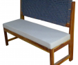 Chaise En Palette Élégant Wooden Bench for Outdoor with Cotton Cushioned Seat