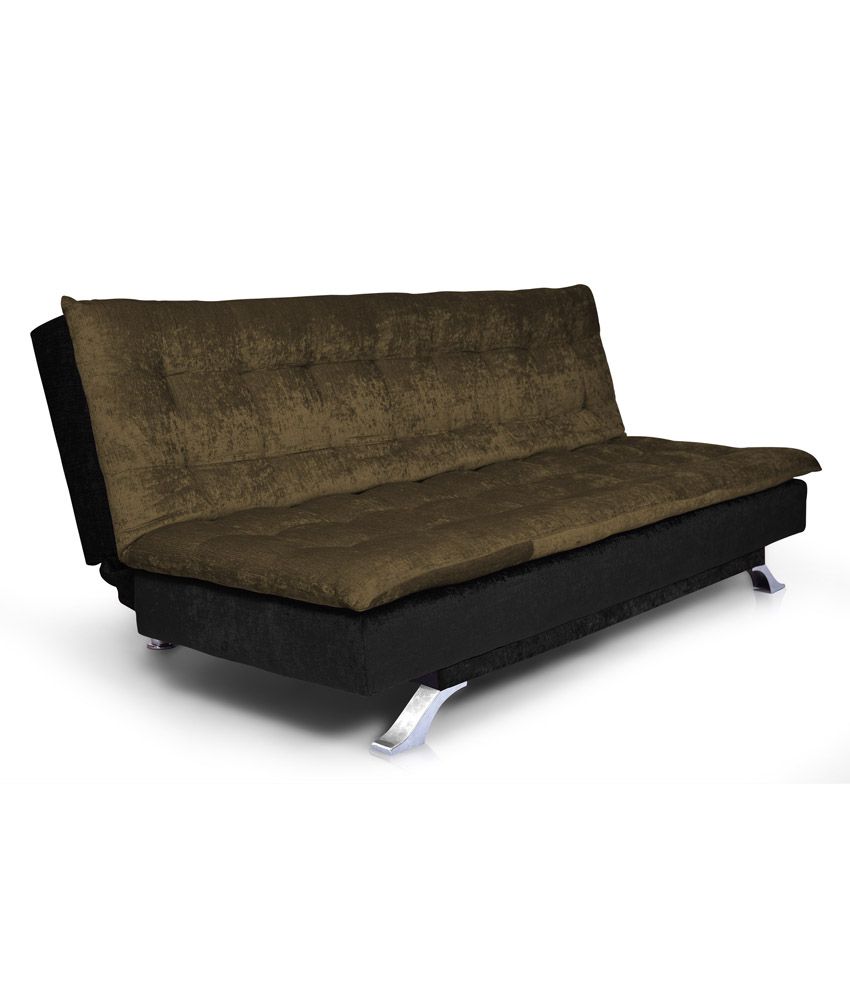 Chaise En Palette Génial Neptune 3 Seater solid Wood sofa Cum Bed Grey & Black