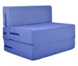 Chaise En Palette Nouveau Fy Space Saving Furniture Foldable sofa Cum Bed with Removable Washable Fabric Cover 3 X 6 Ft Blue