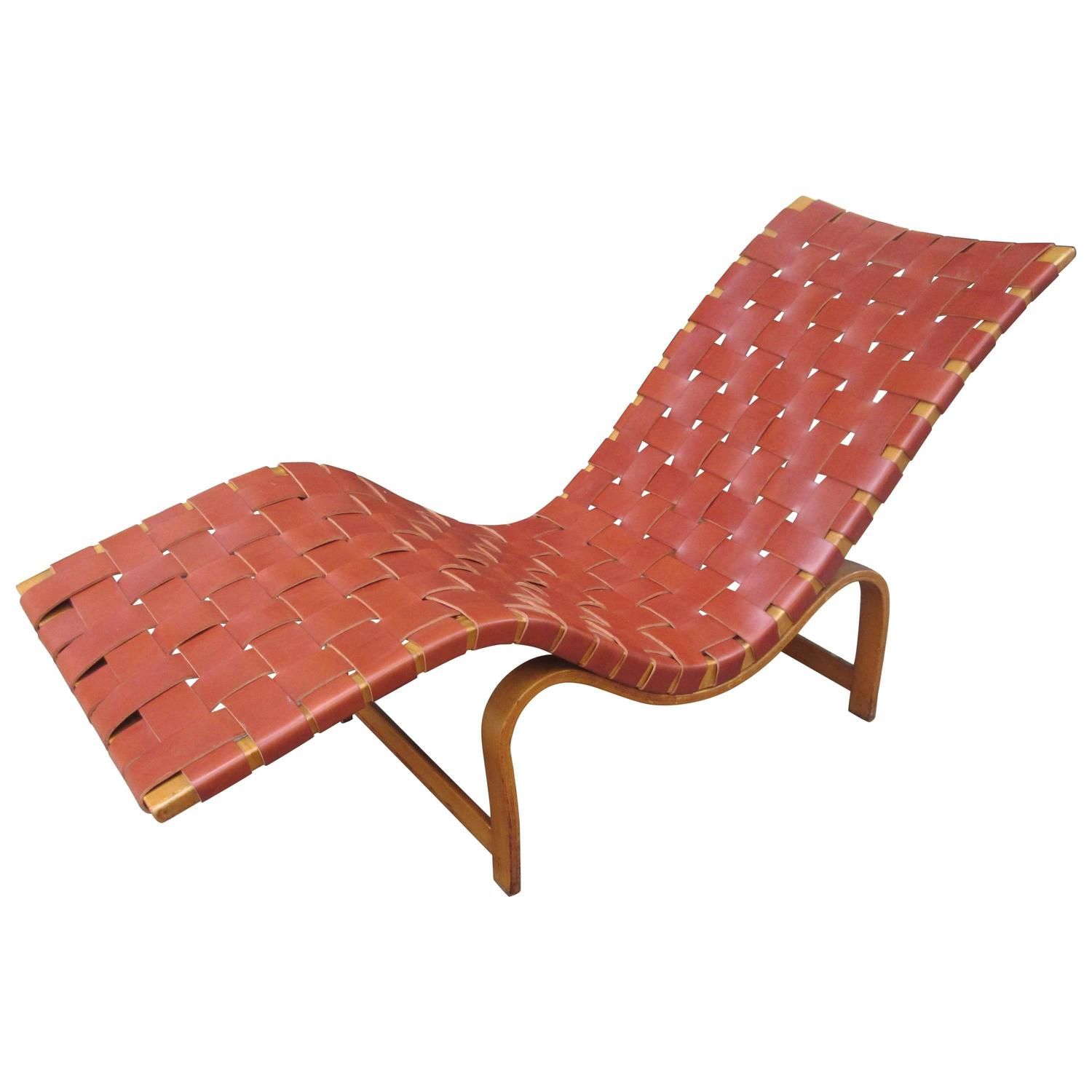 Chaise En Palette Unique Bruno Mathsson Chaise Longue In Leather