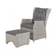 Chaise En Rotin Ikea Nouveau Gartensessel Mit Fußhocker King Position Grau Polyrattan