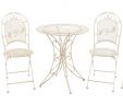 Chaises De Jardin Charmant Salon De Jardin 1 Table Et 4 Chaises Fer Style Antique Cr¨me Blanc