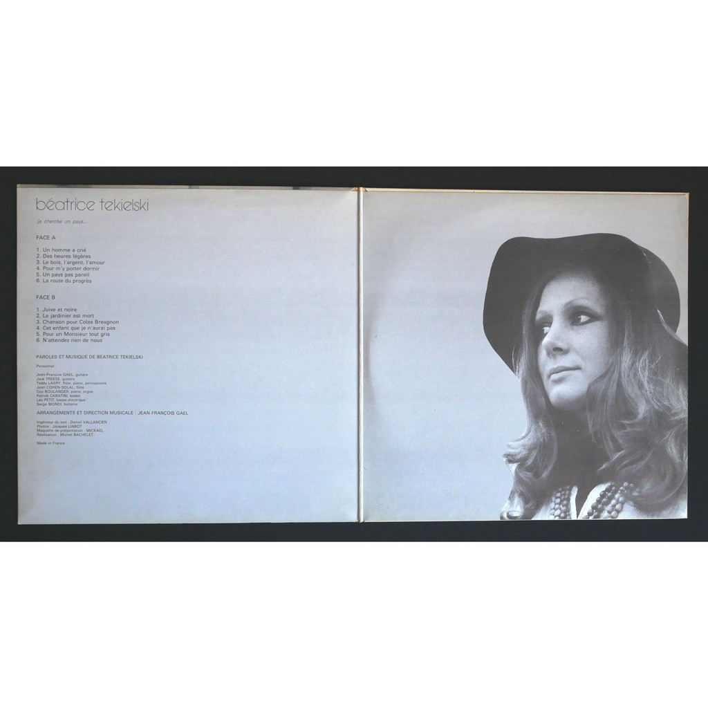 Cherche Jardinier Luxe Je Cherche Un Pays by Béatrice Tékielski Lp Gatefold with themroc