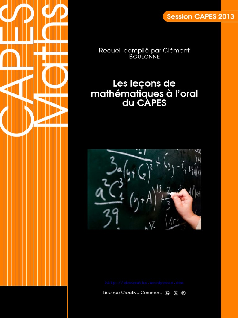 Comment Jardiner Avec La Lune Beau Les Lecons De Mathematiques A L oral Du Capes Pdf