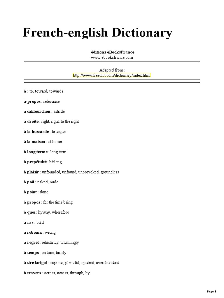 Crapaud Dans Le Jardin Signification Unique Unknown] French English Dictionnaire Pdf