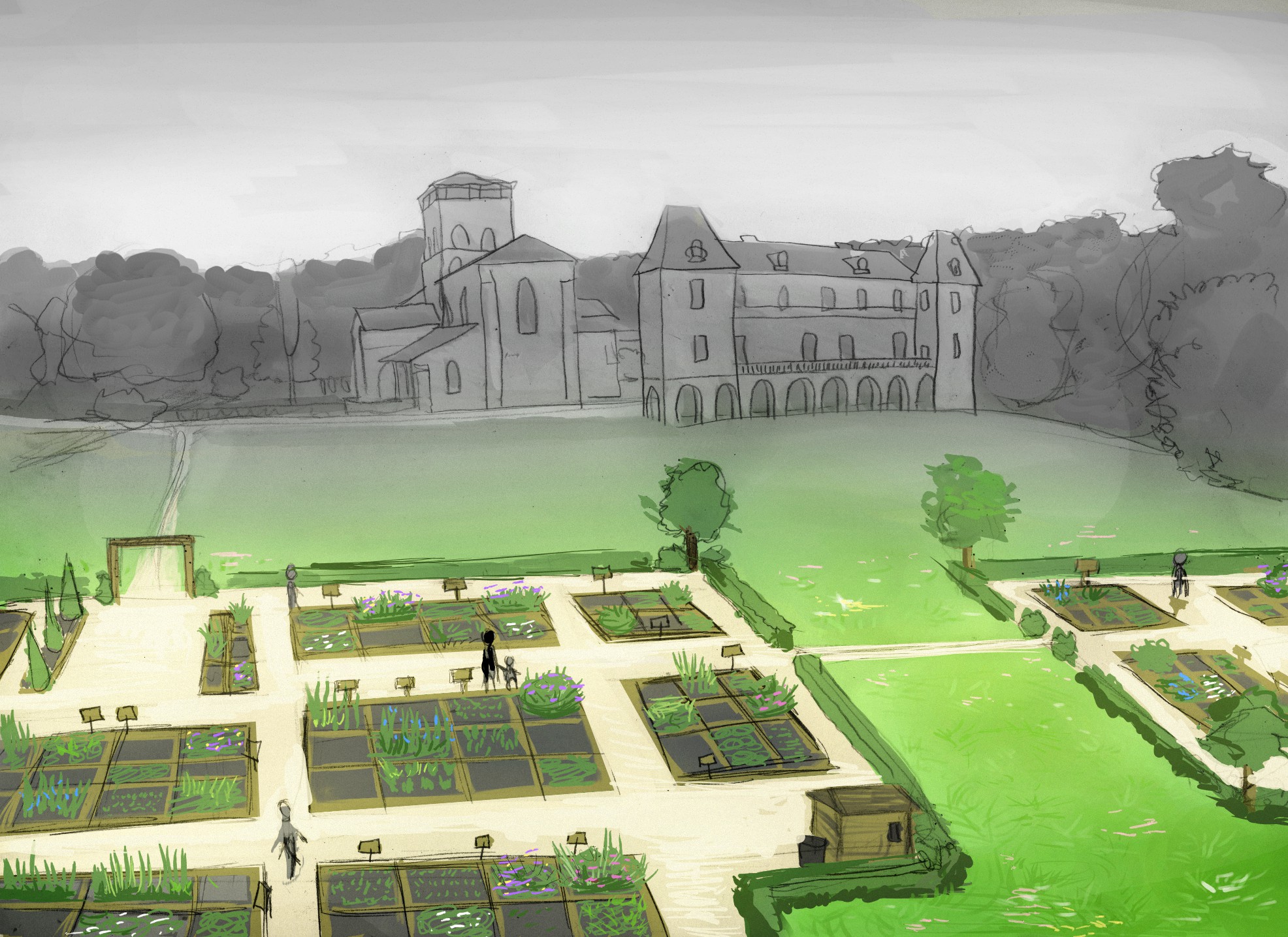 Dallage Jardin Élégant Travaux Et Calendrier Abbaye De Chancelade