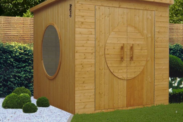 Dalle Beton Abris De Jardin Luxe Garden Shed with Porthole Windows Garden Outdoors