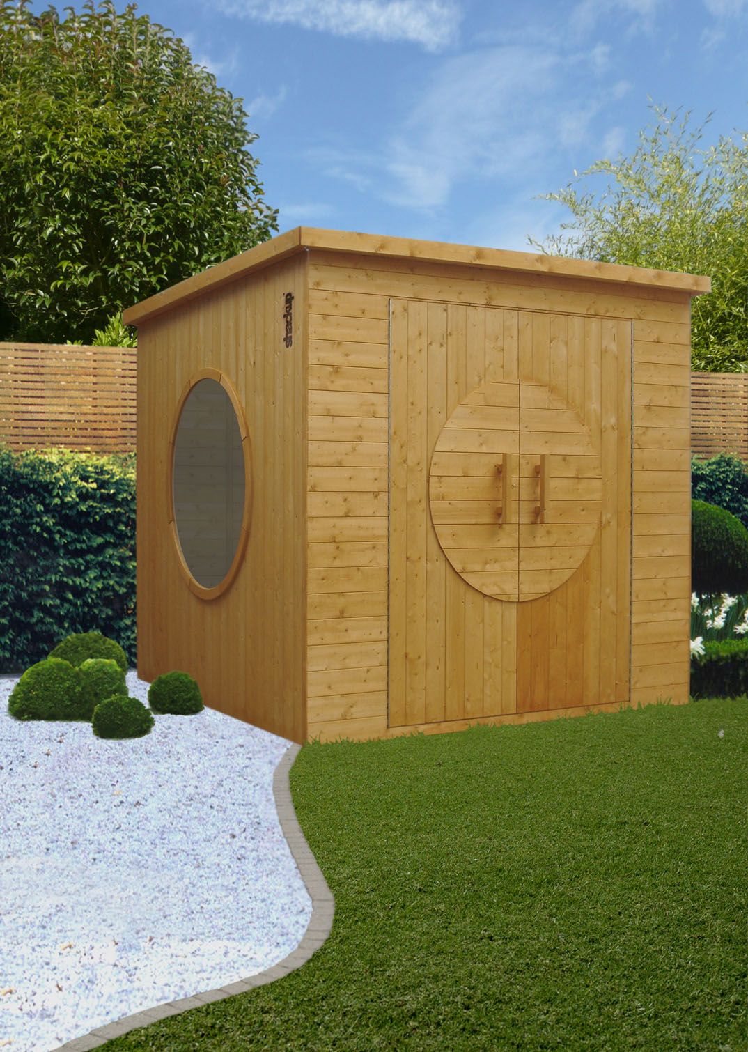 Dalle Beton Abris De Jardin Luxe Garden Shed with Porthole Windows Garden Outdoors