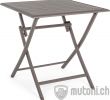 Desserte De Jardin Frais Table Pliante De Jardin Elin Marron Lh31 70x70