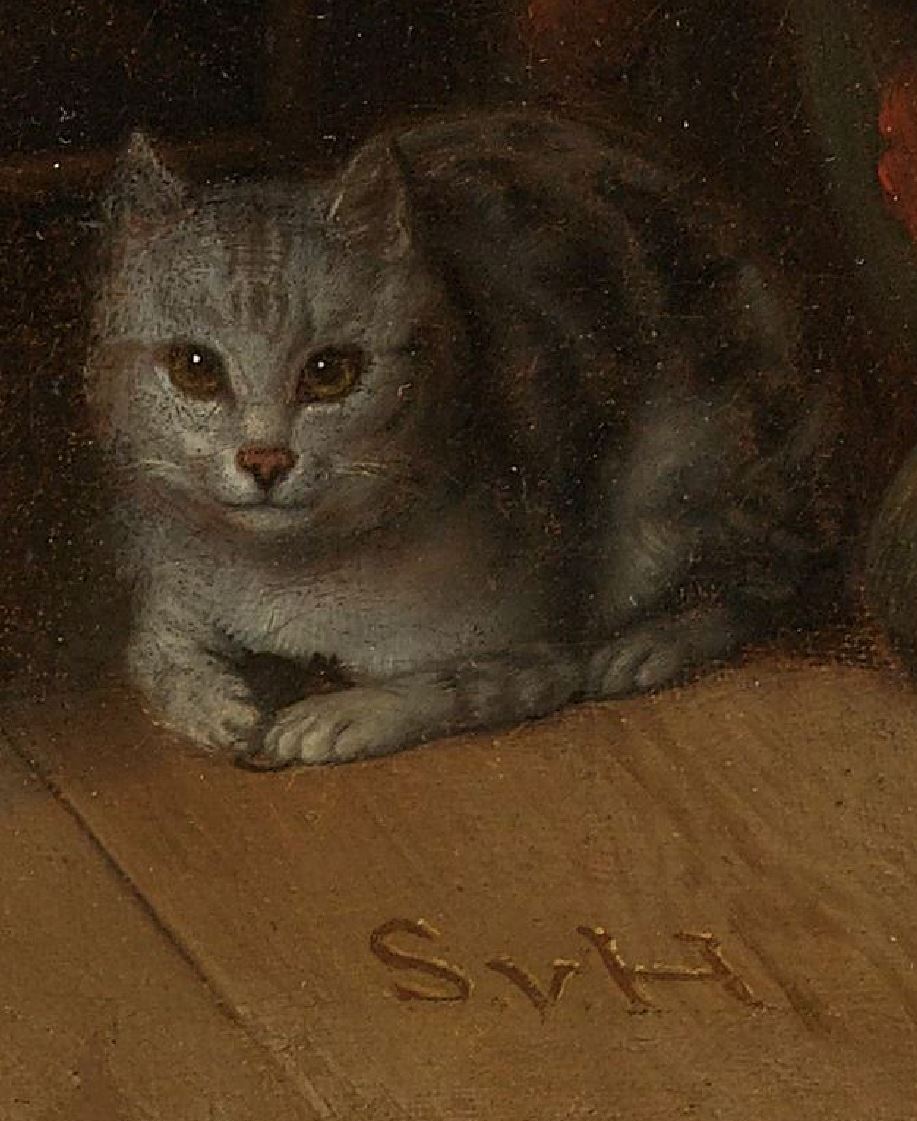 Samuel van Hoogstraten 1660 1678 The Anemic Lady Rikjsmuseum detail chat