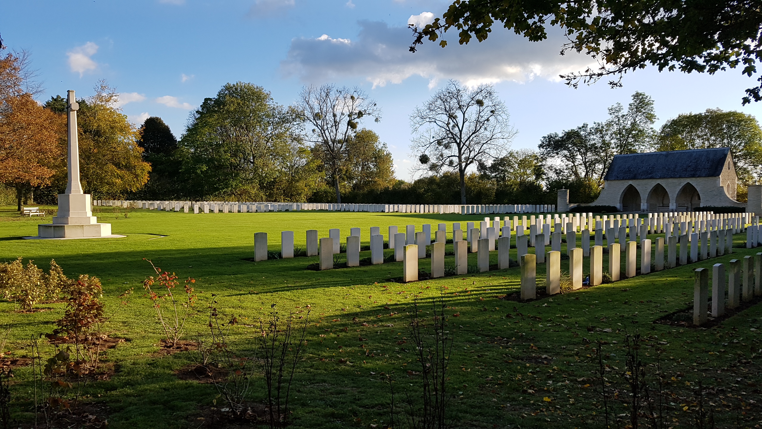 Cimetière britannique Hermanville sur mer Vue générale