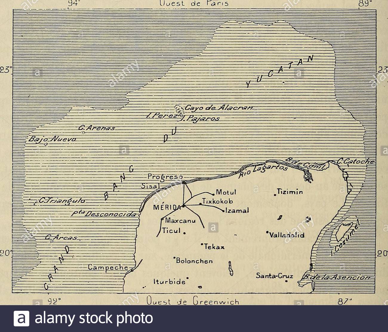 nouvelle gographie universelle la terre et les hommes dos orient du sud est aunord ouest vers langle mouss de la pninsule et se rattachent unchanon qui longe la cte occidentale de campeche des collines boisessalignent aussi du sud ouest au nord est dans la direction du cap catoche cette dalle calcaire du yucatan de forme si rgulire presque gom trique se continue au loin en dehors de la ligne des rivages seule la cte 4 voyage gologique dans les rpubliques de guatemala et de salvador 232 nouvelle gographie universelle orientale est baigne 2AX7PMC