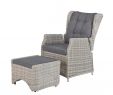 Fauteuil Exterieur Gifi Génial Gartensessel Mit Fußhocker King Position Grau Polyrattan