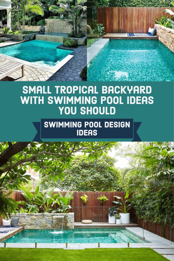Hotel Jardin Tropical Charmant 11 Small Tropical Backyard with Swimming Pool Ideas You