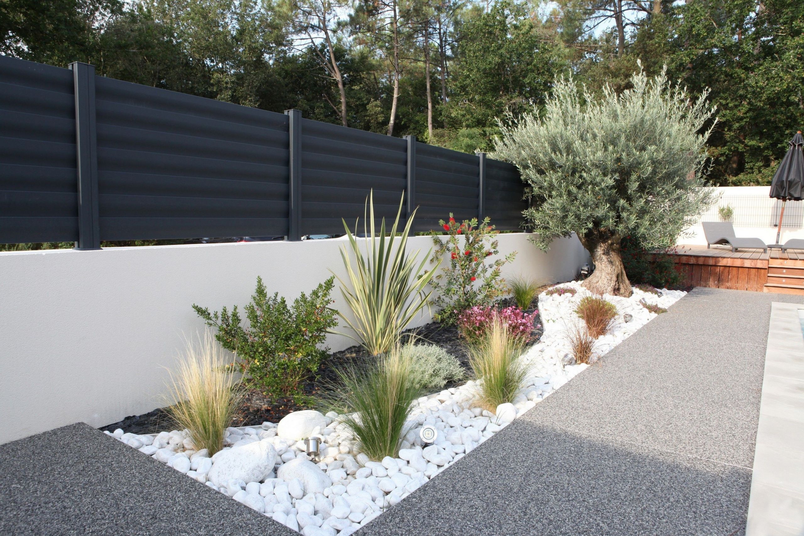 Idee De Terrasse Exterieur Élégant Deco Galet Jardin