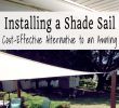 Installer Un Spa Dans son Jardin Charmant Diy Shade Sail Installation