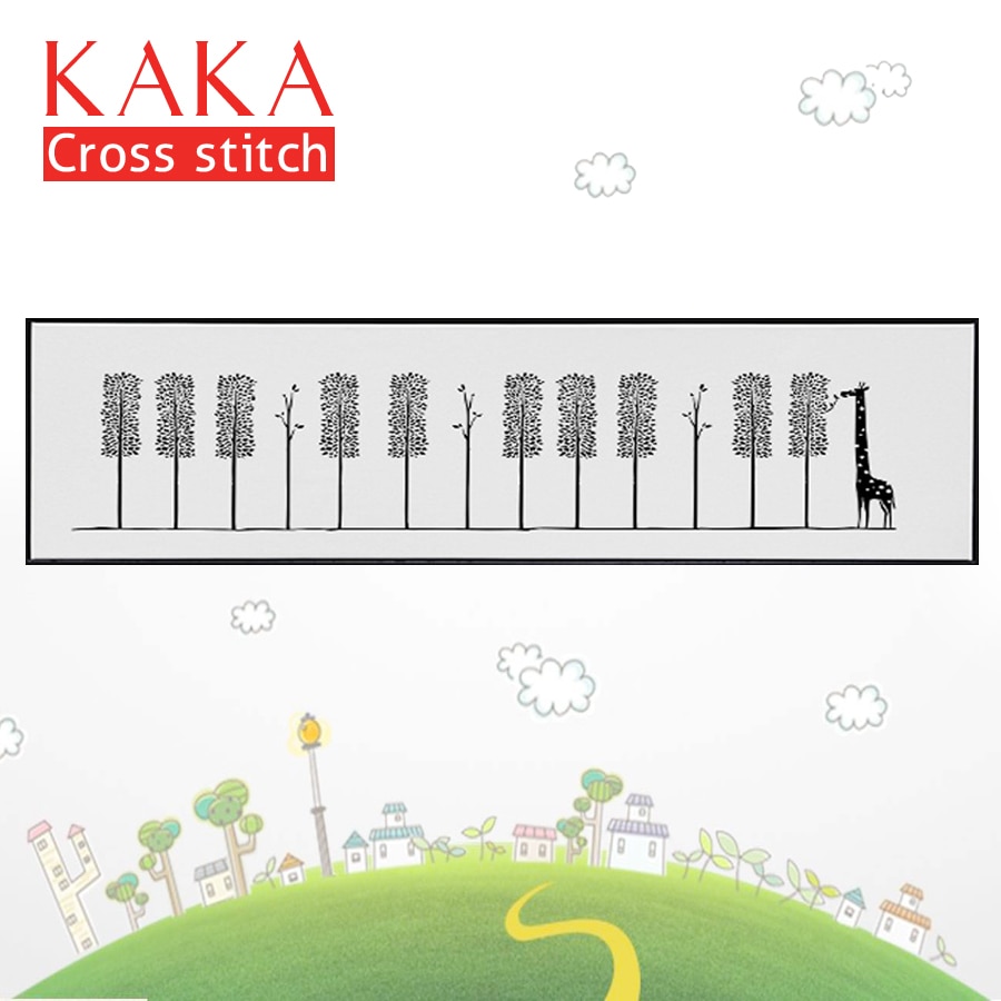 KAKA point de Croix kits Broderie sets de couture avec motif imprimé 11CT toile Décor À