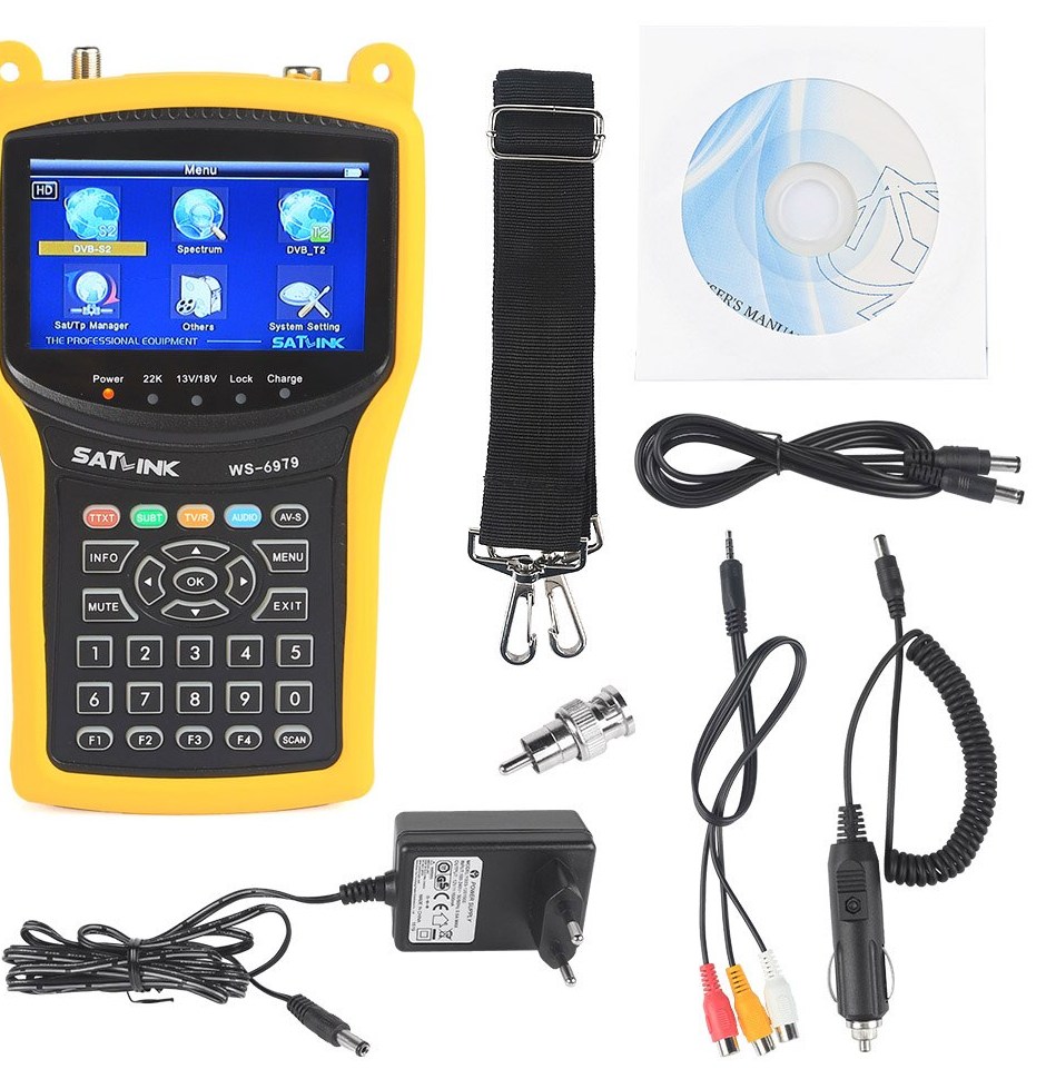 Isolation Phonique Jardin Bord De Route Nouveau â¤satlink Ws 6979se Satellite Finder Meter 4 3 Inch Display