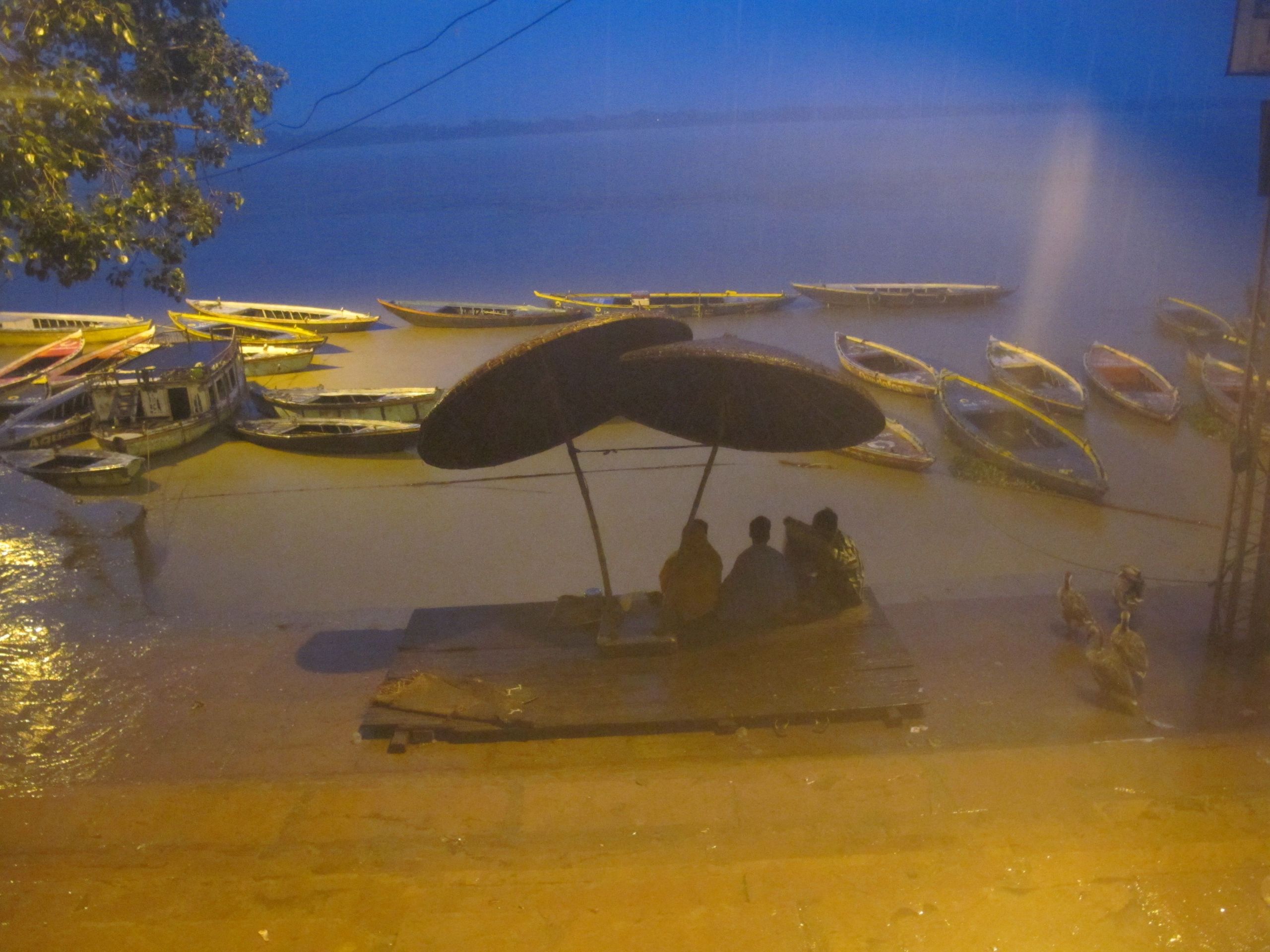 Jardin Agadir Frais Night On the Ganga Mata In Monsoon ©elizabeth Mikutowicz