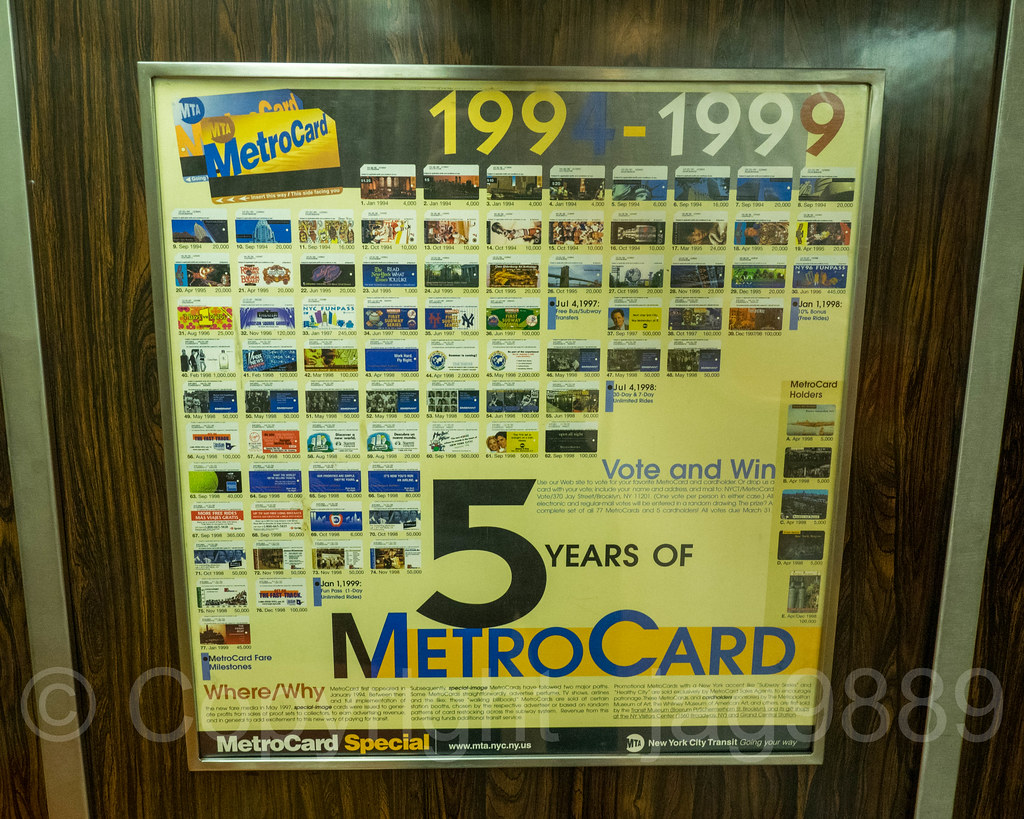 Jardin Botanique De Brooklyn Charmant 1994 1999 5 Years Of Metrocard" Subway Poster New York T