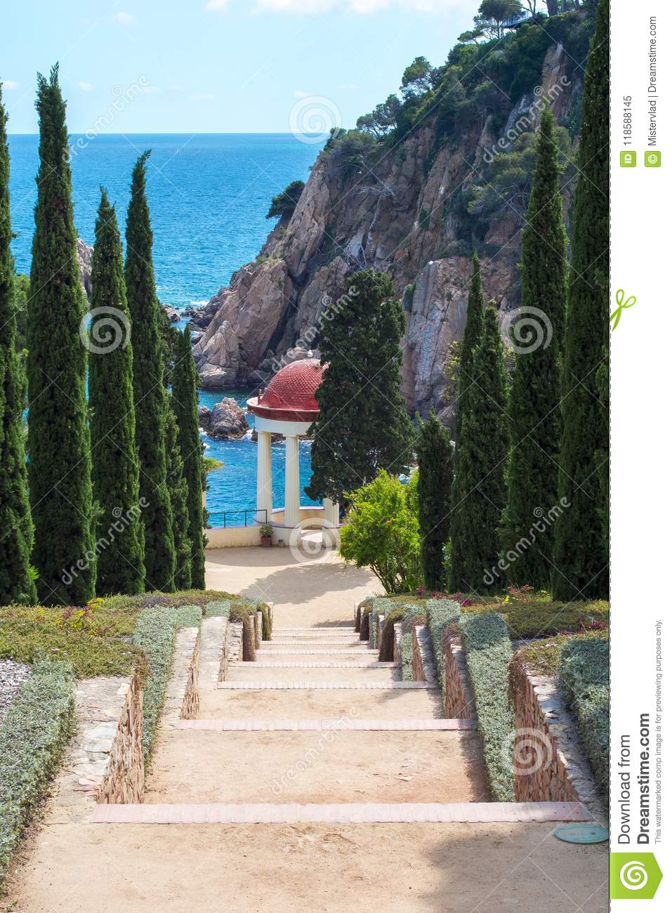 marimurtra botanical garden blanes near barcelona spain