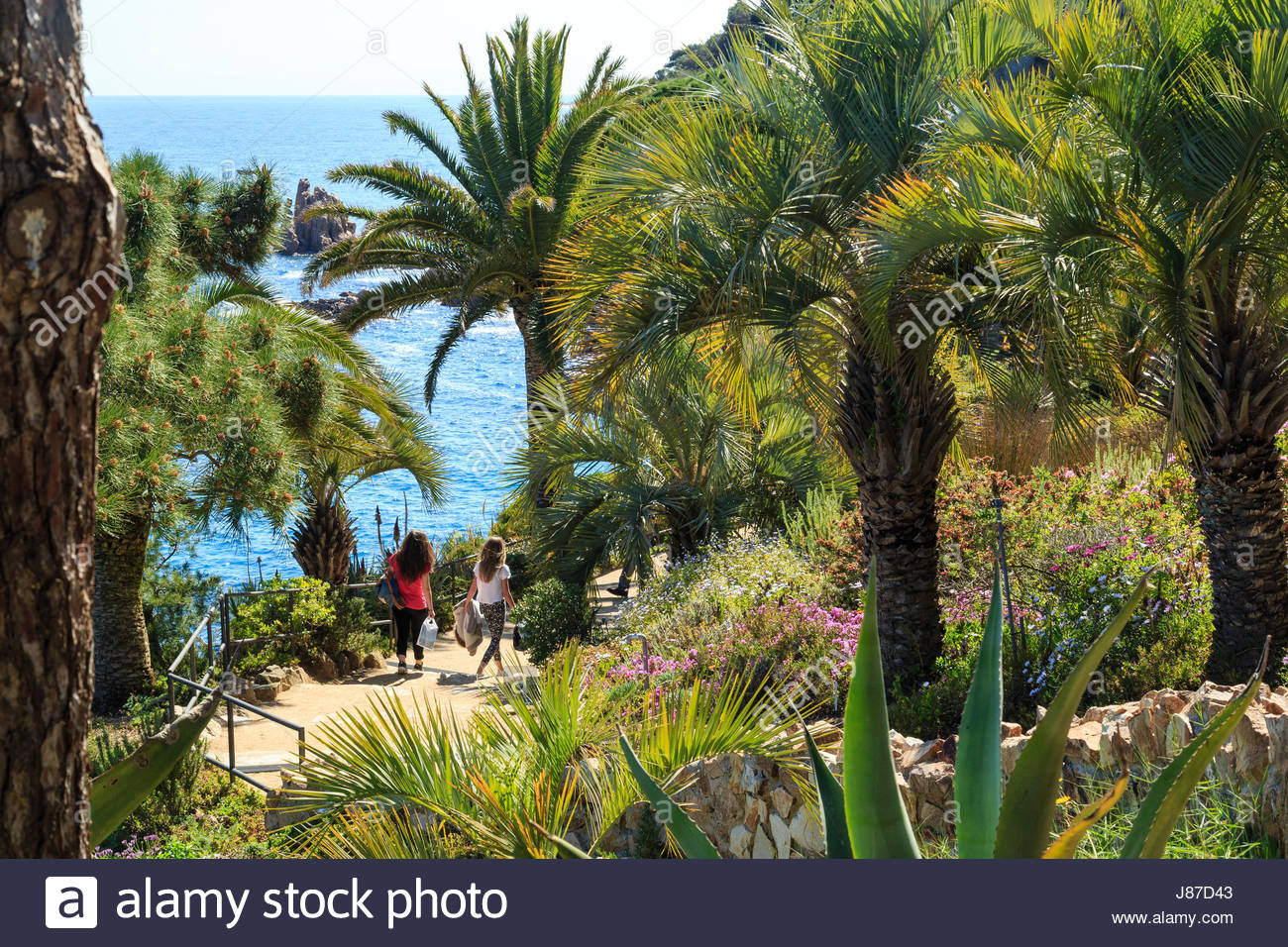 espagne catalogne costa brava blanes jardin botanique marimurtra spain J87D43