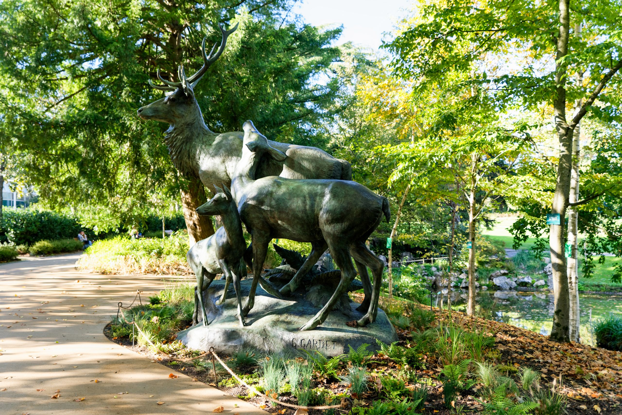 Nantes Jardin des Plantes Les Cerfs au repos 06