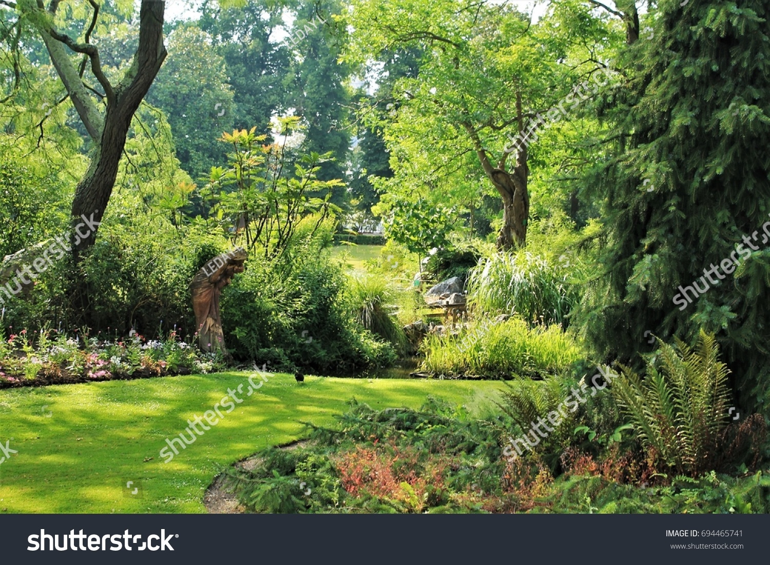 stock photo jardin des plantes botanical garden of nantes loire atlantique pays de la loire region france