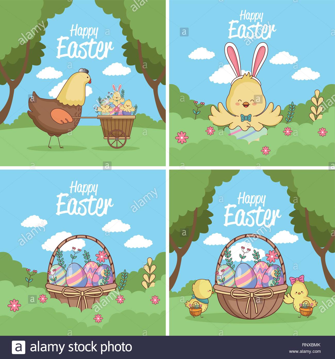 happy easter cards collection RNXBMK