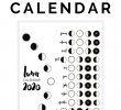 Jardin Calendrier Lunaire Unique 2020 Lunar Calendar Bullet Journal Printable