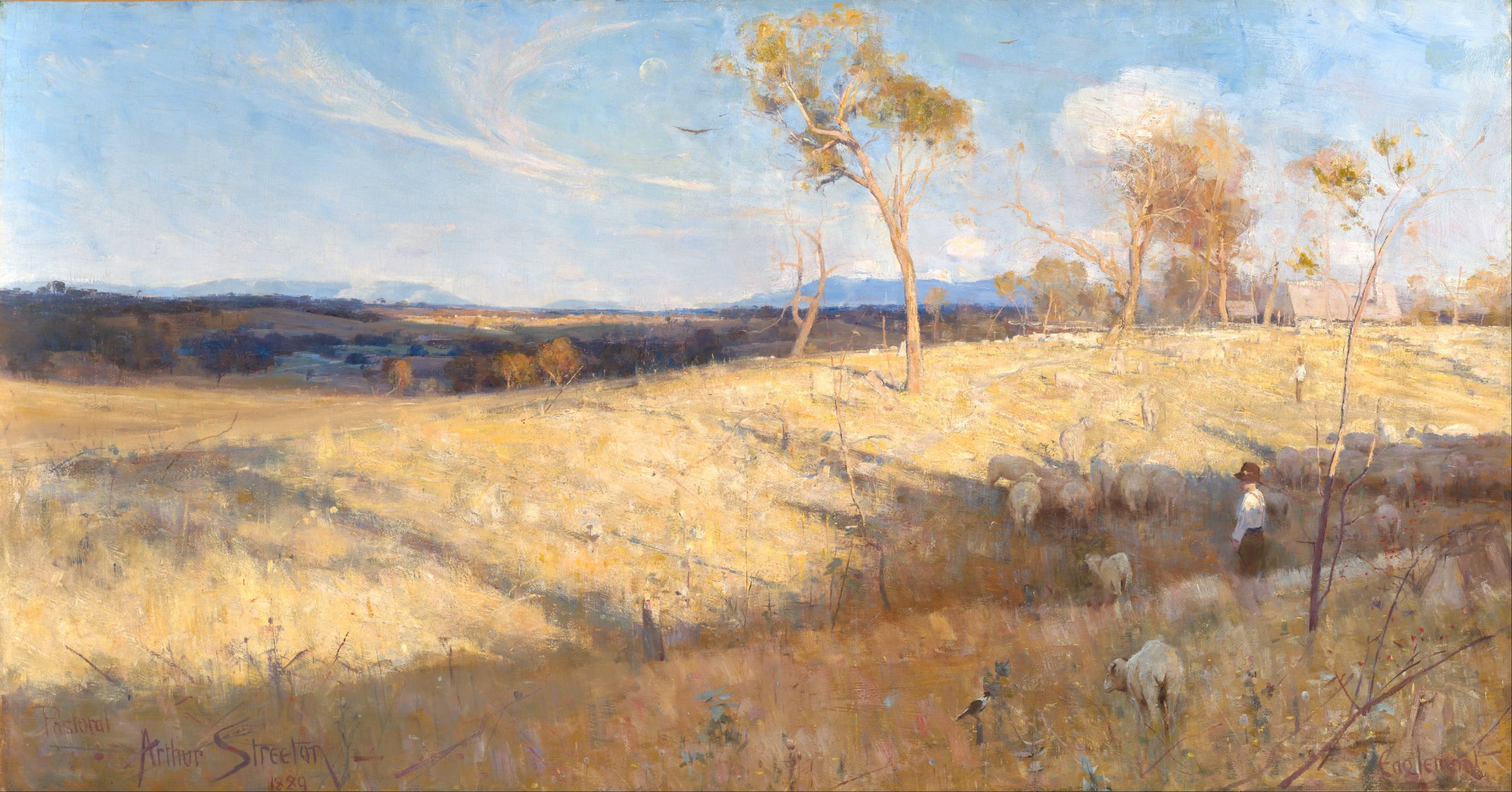 Arthur Streeton Golden summer Eaglemont Google Art Project