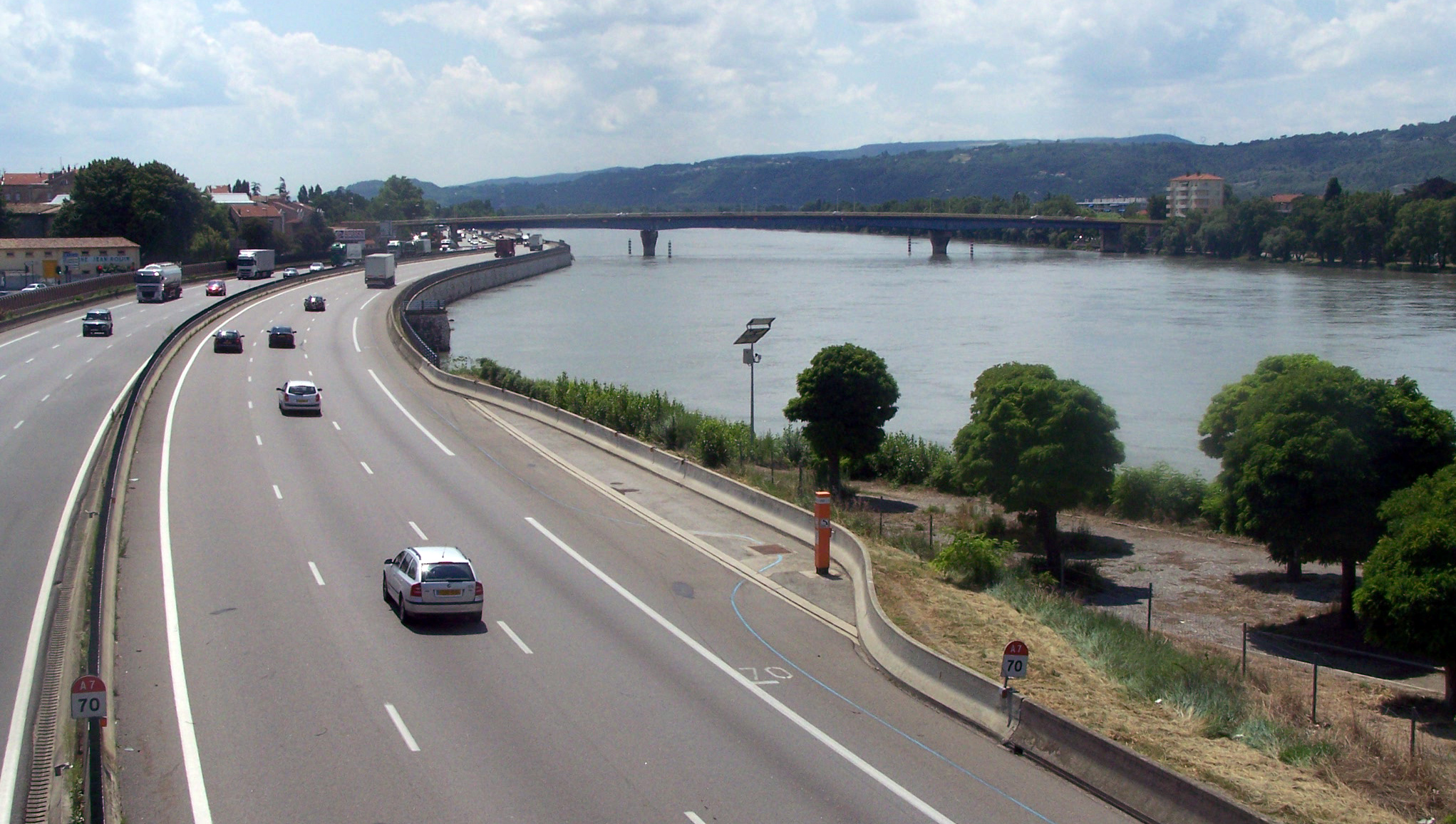 L autouroute A7 à Valence JPG