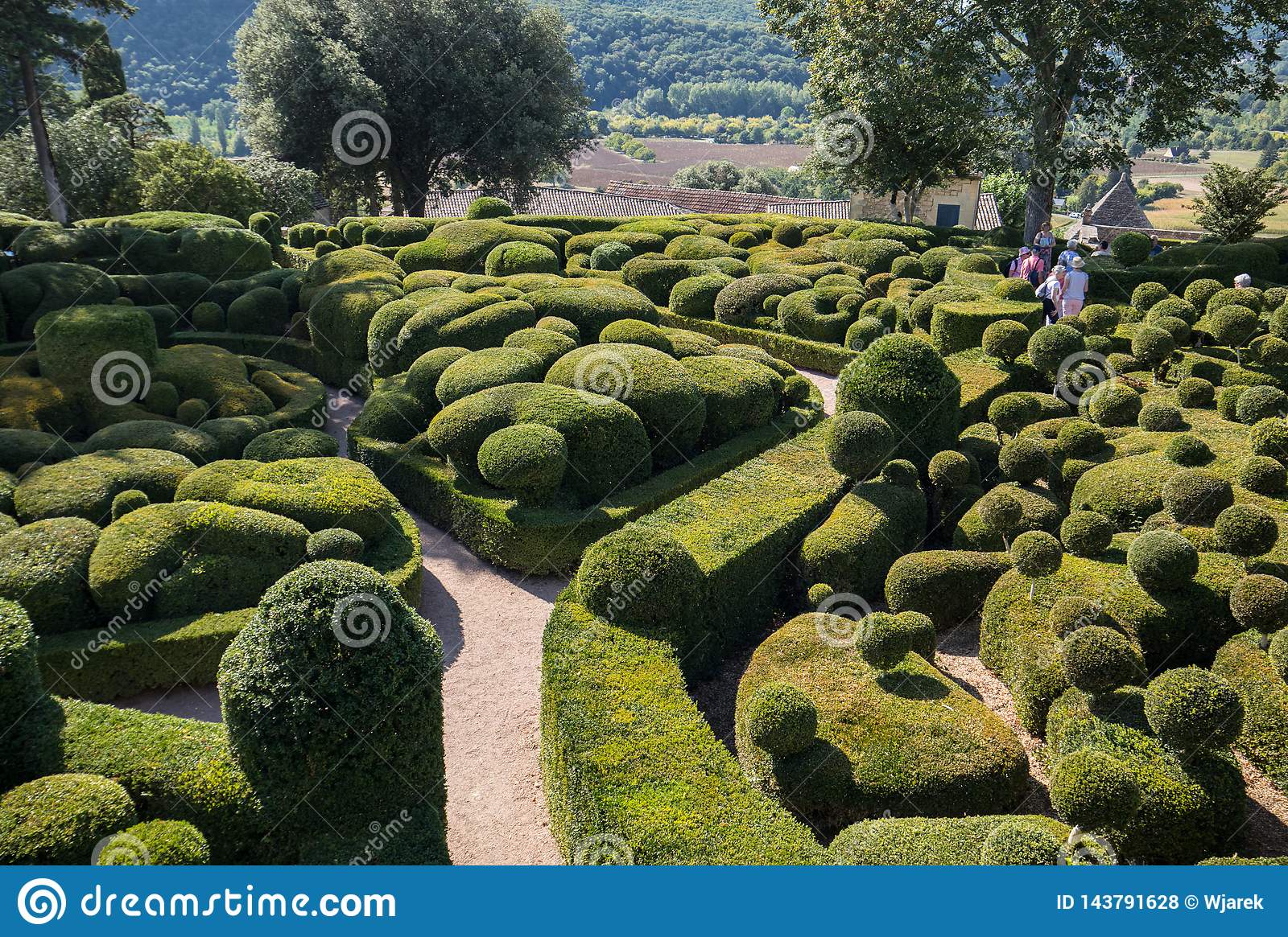 dordogne france september topiary gardens jardins de marqueyssac dordogne region france topiary