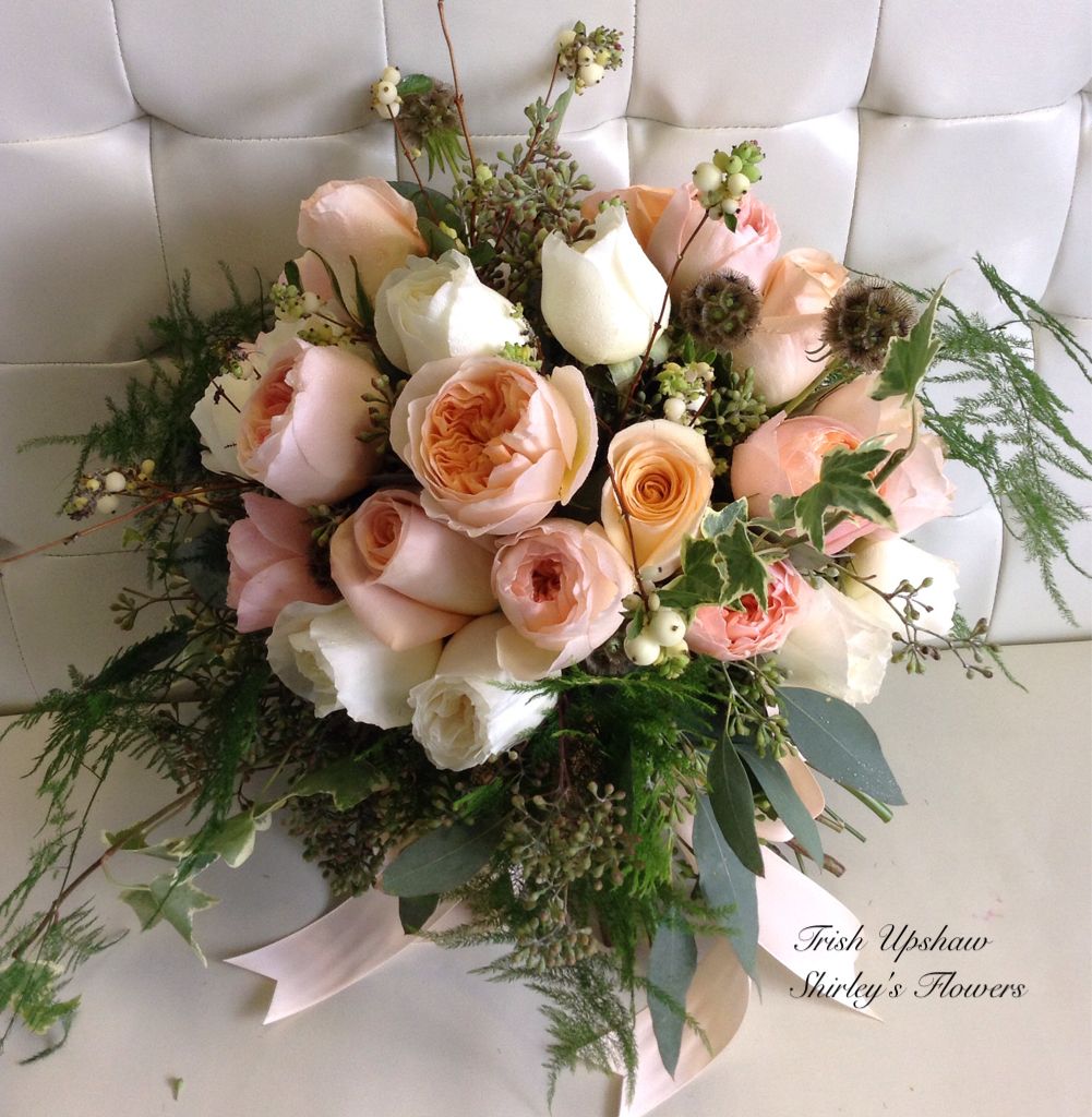 Jardin De Roses Best Of Peach Bridal Bouquet with Juliet Garden Roses and Tiffany