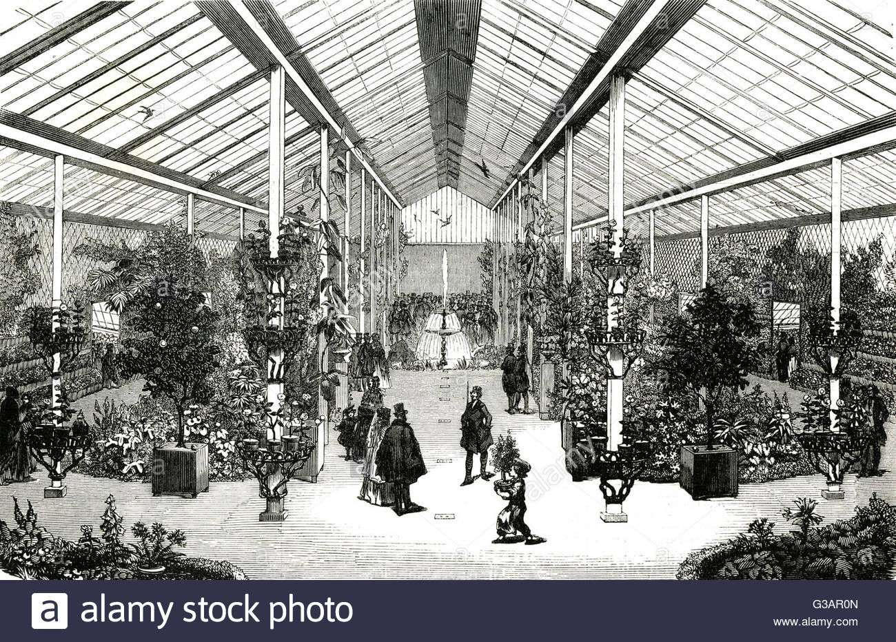 paris france champs elysees winter garden date 1847 G3AR0N