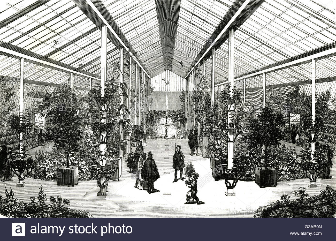 Jardin Des Martels Beau Paris 1847 Stock S & Paris 1847 Stock Alamy