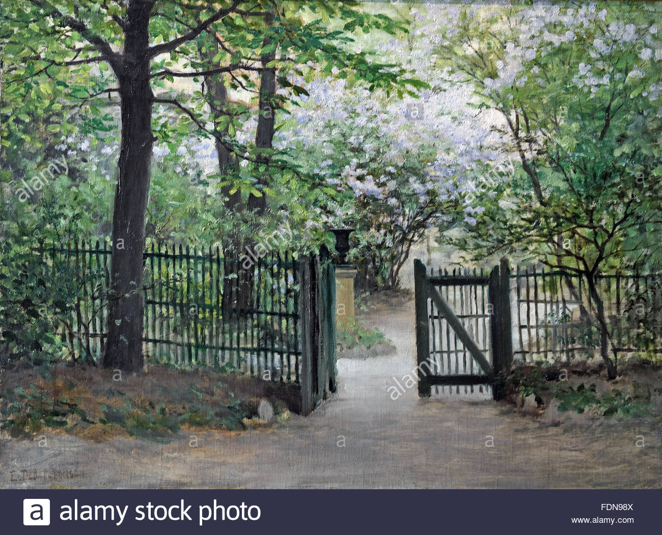 le jardin du peintre a paris the painters garden in paris in 1886 FDN98X