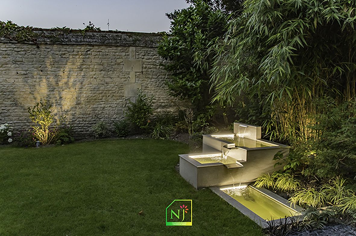 Jardin Des Plantes De Caen Inspirant Bassin Sur Plusieurs Niveaux Avec éclairage Fibre Lumineuse