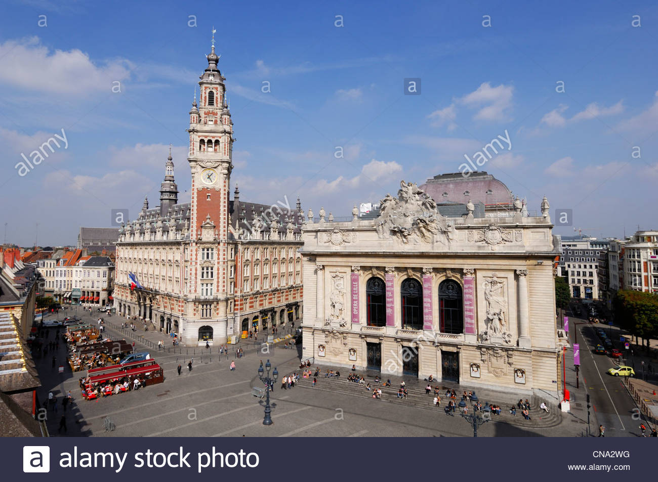 france nord lille opera and belfry of the chamber of merce and CNA2WG