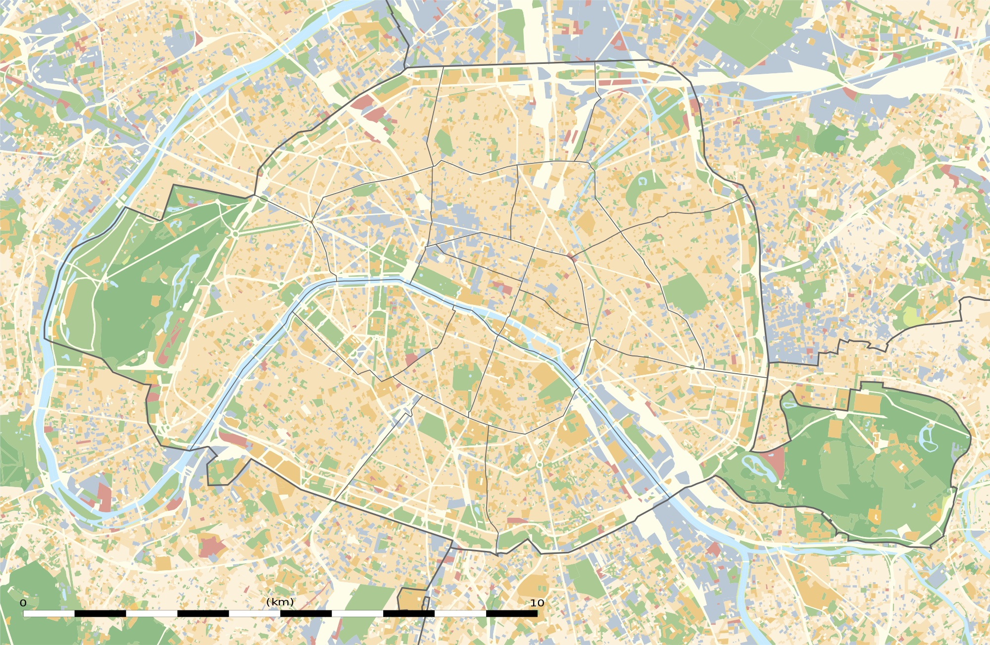 2000px Paris department land cover location mapg