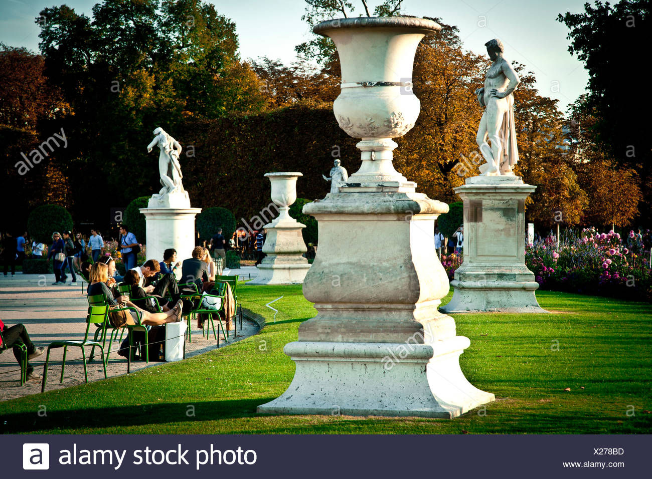 jardin des tuileries in paris france europe X278BD