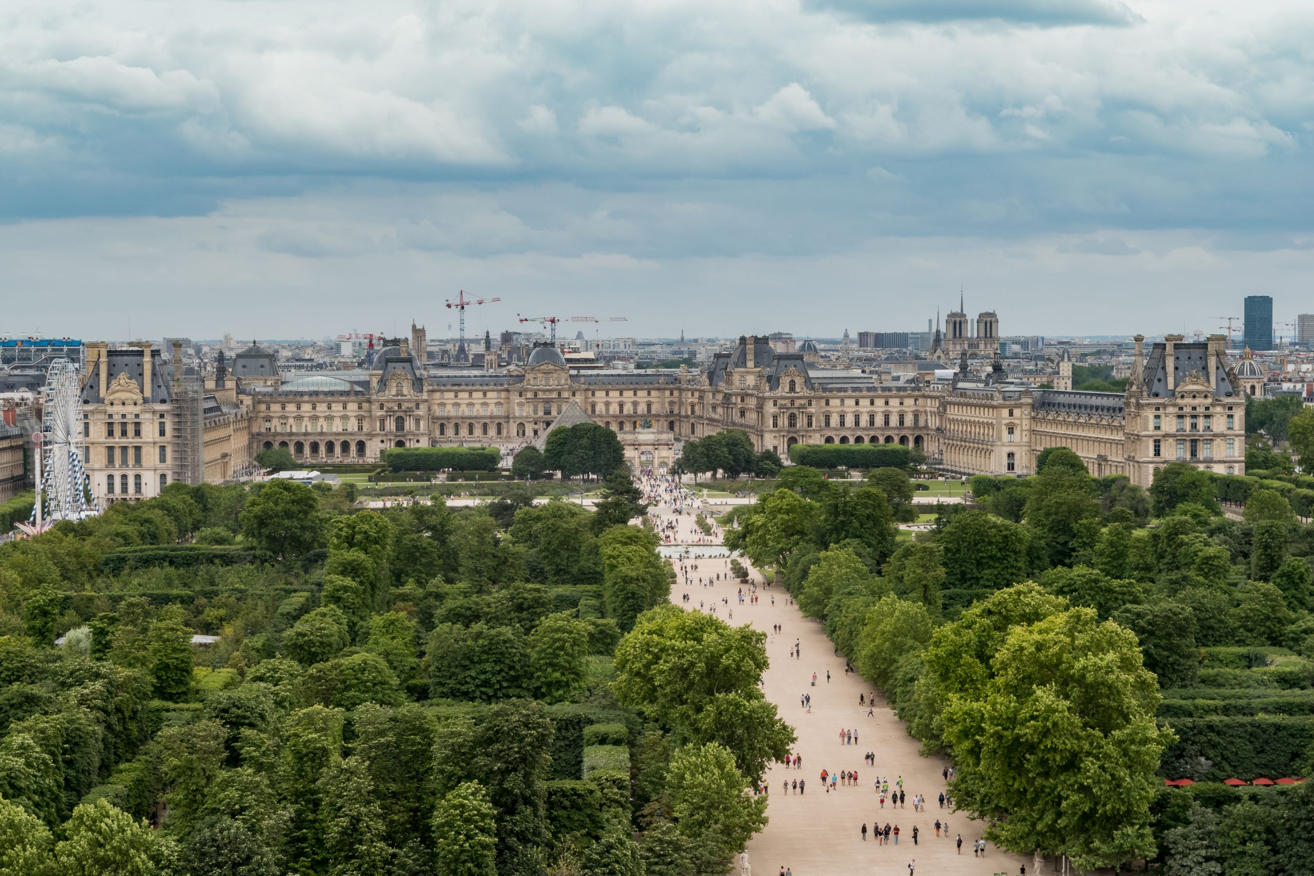 Louvre Museum from the Roue de Paris 11 July 2016