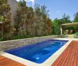 Jardin Piscine Inspirant This Pool Up Against A Wall with Planters