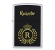 Jardin Royal Nouveau Royal Monogram Gold Laurel Wreath Crown with Name Zippo