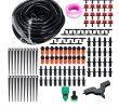 Jardin Sans Arrosage Unique Kit Irrigation Goutte   Goutte 15m Tuyau 20pcs Buse Outil