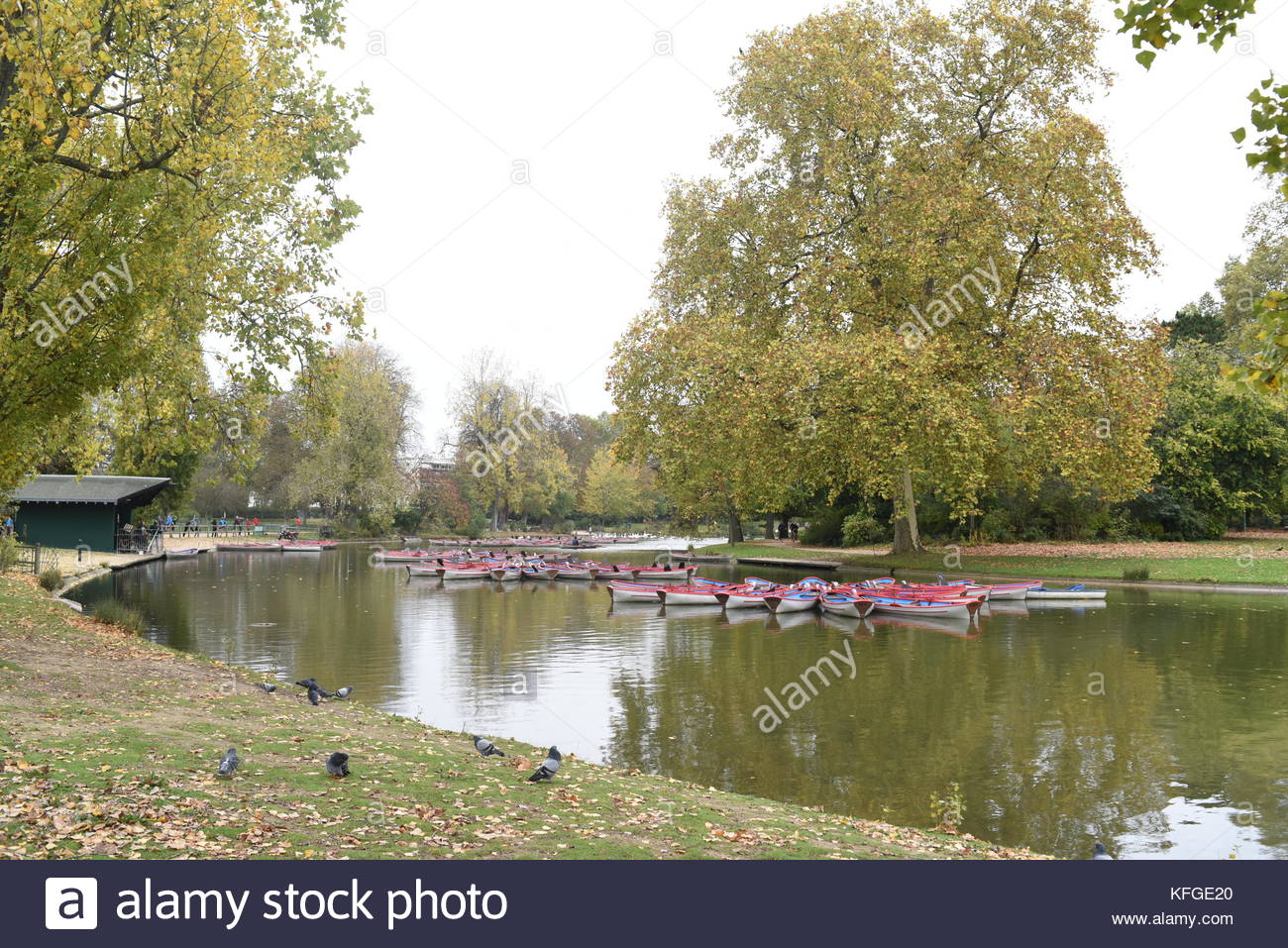 landscape bois de vincennes park in paris france KFGE20