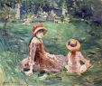 Le Jardin De Berthe Lyon Frais In the Garden at Maurecourt 1884 by Berthe Morisot 1841