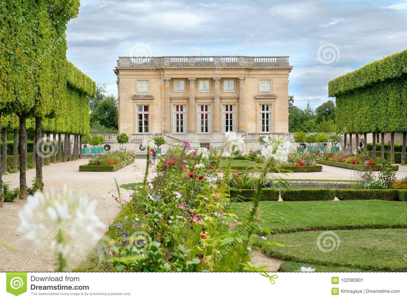 petit trianon grounds palace versailles near paris chateau