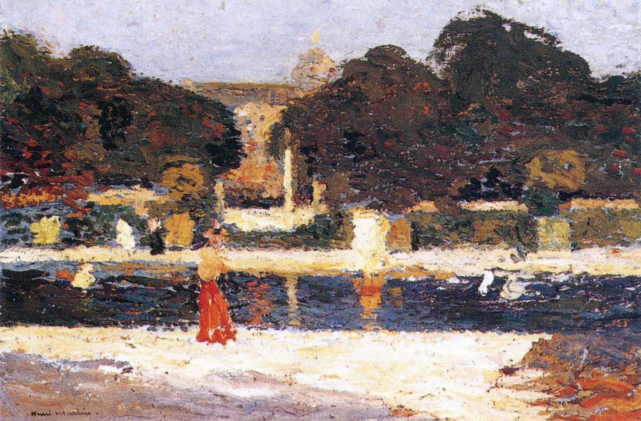 le petit lac aux jardins du luxembourg henri martin henri martin