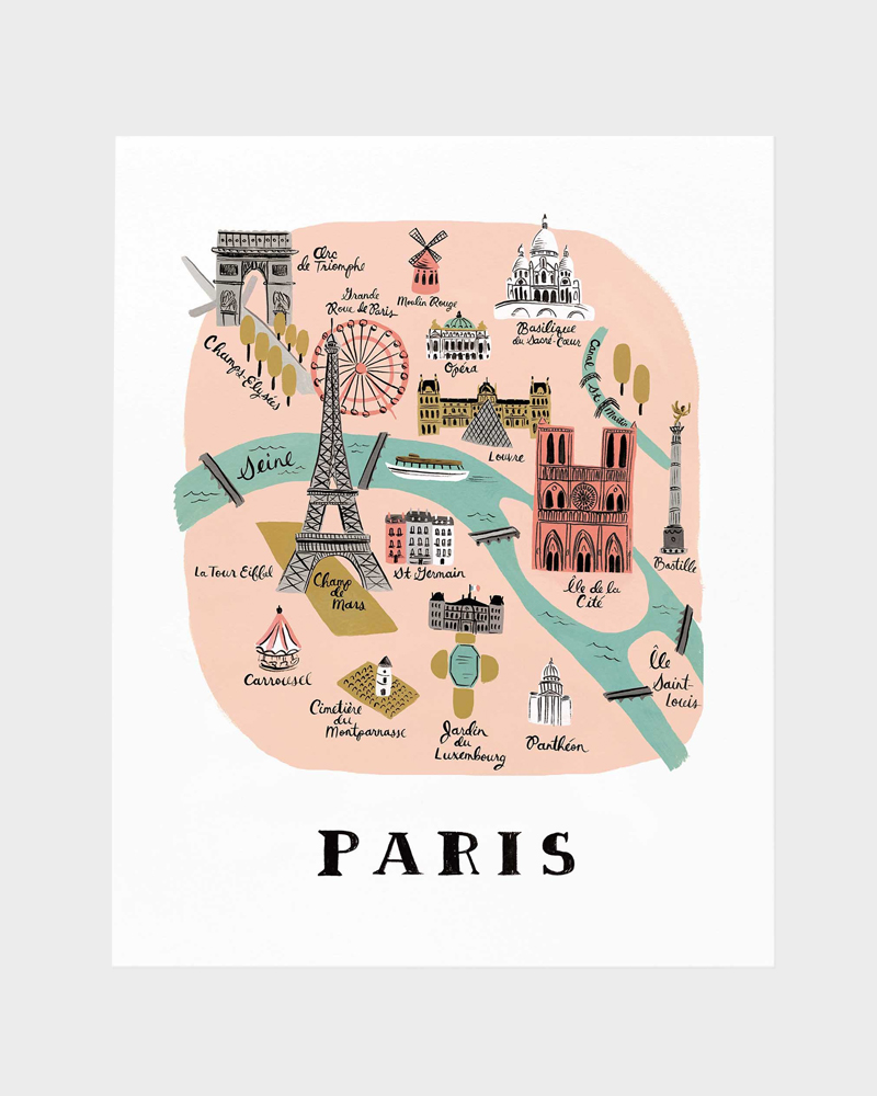 Rifle Paper co Paris juliste art print poster 1